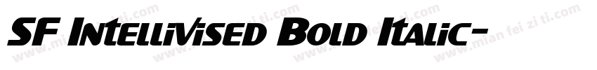 SF Intellivised Bold Italic字体转换